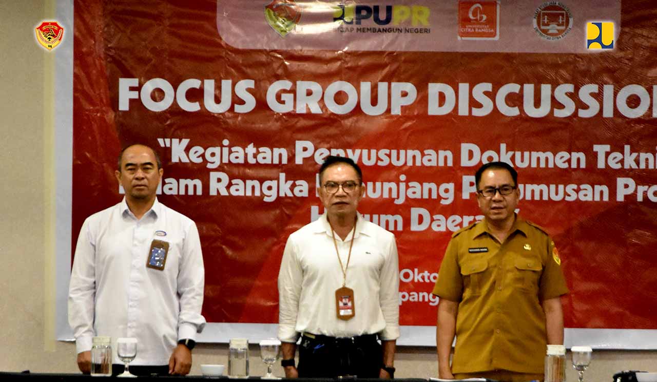Tunjang Perumusan Produk Hukum Jasa Konstruksi Daerah, PUPR NTT Gelar FGD II