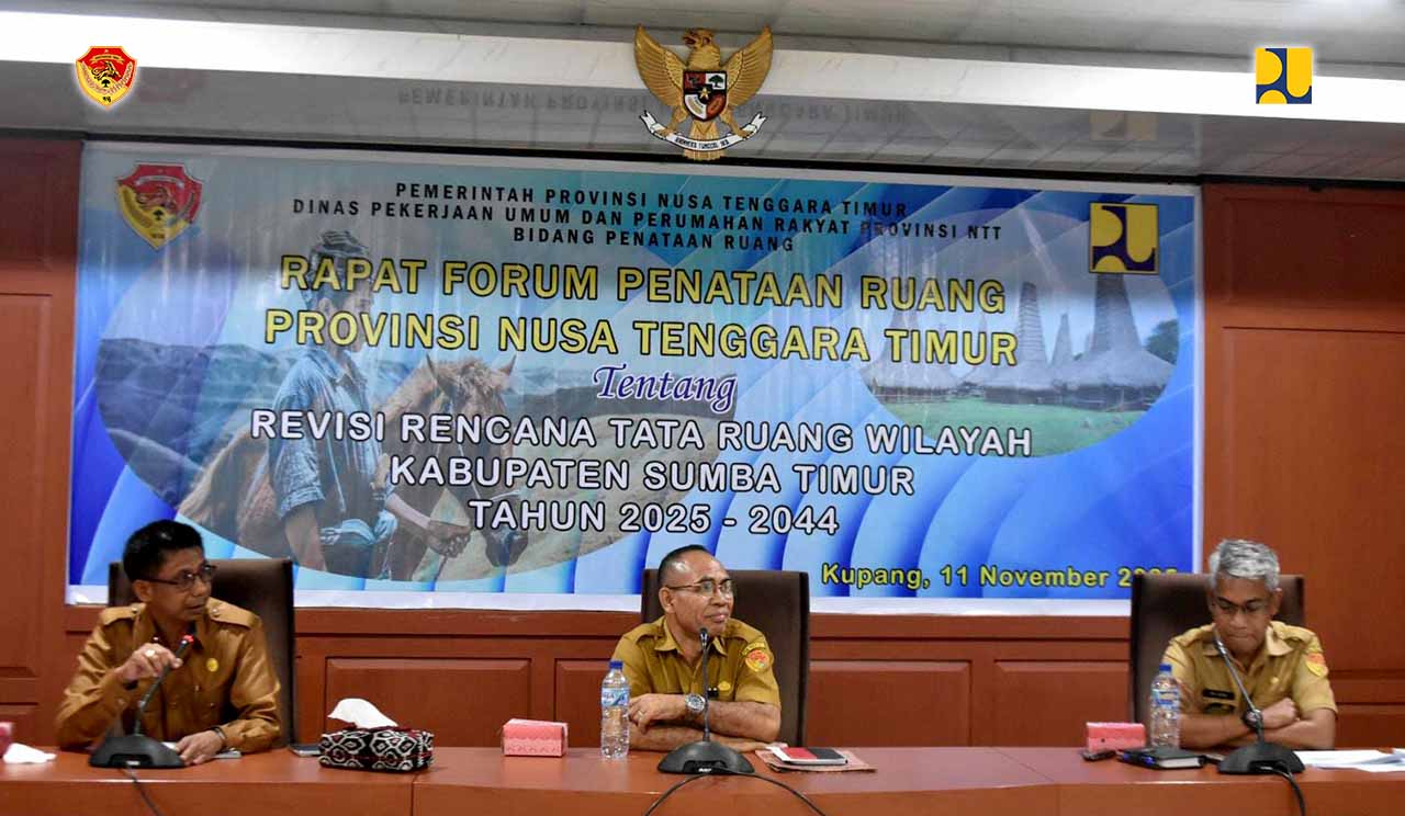 PUPR NTT Bahas Ranperda Revisi Rencana Tata Ruang Wilayah Kabupaten Sumba Timur