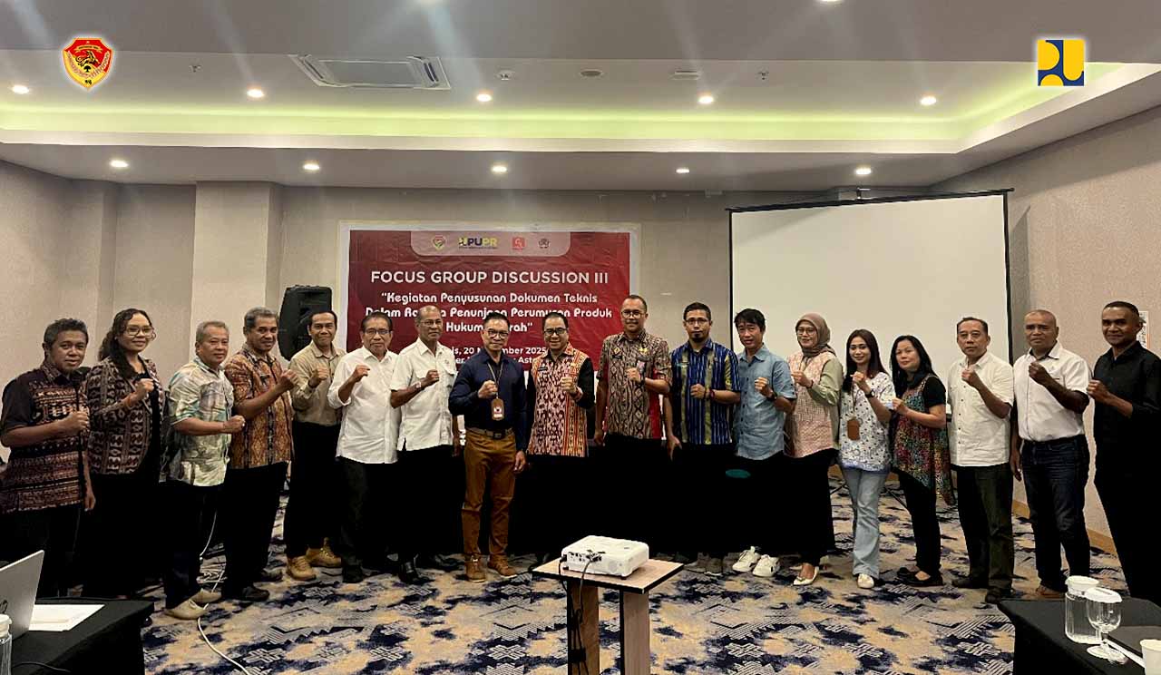 PUPR NTT Gelar FGD III Penyusunan Dokumen Teknis Dalam Rangka Penunjang Perumusan Produk Hukum Jasa Konstruksi Daerah