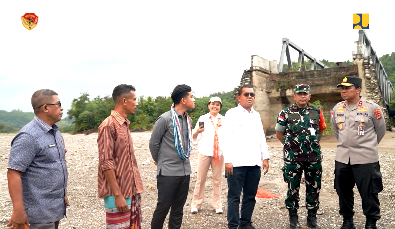 Wapres Tinjau Jembatan di Amfoang, PUPR NTT Usul Perbaikan Jembatan Kapsali dan Termanu dengan Anggaran Rp110 Miliar